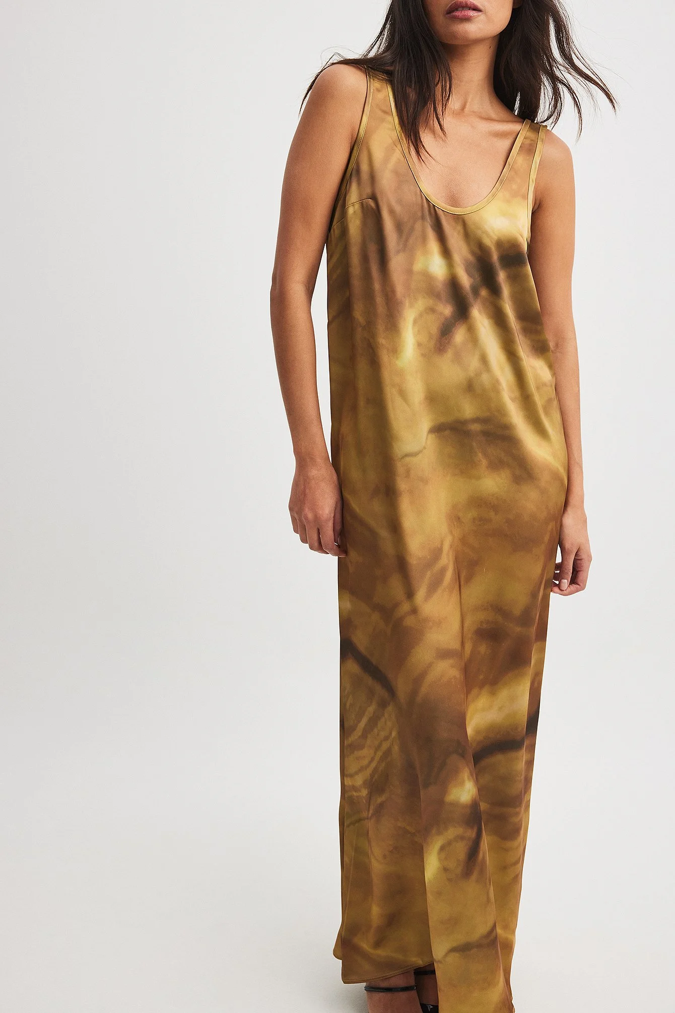 Satin Maxikleid