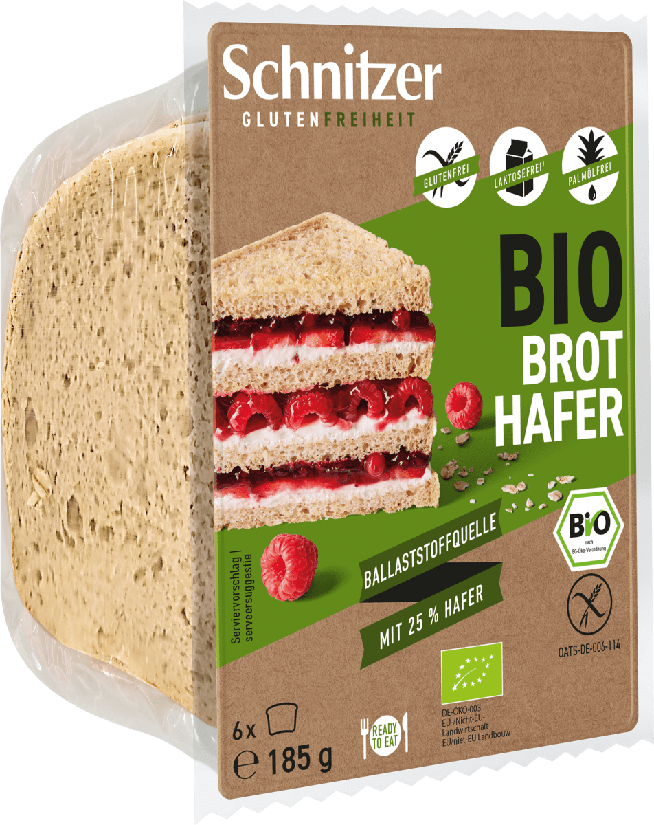 Brot Hafer (6 Stück), 185 g