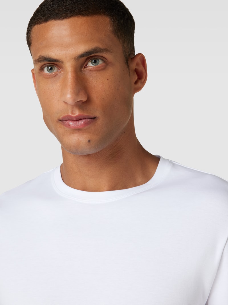Longsleeve mit Rundhalsausschnitt in weiß