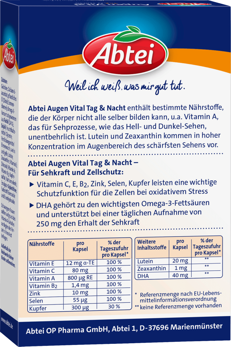 Augen Vital Tag & Nacht Kapseln 30 St., 20,3 g