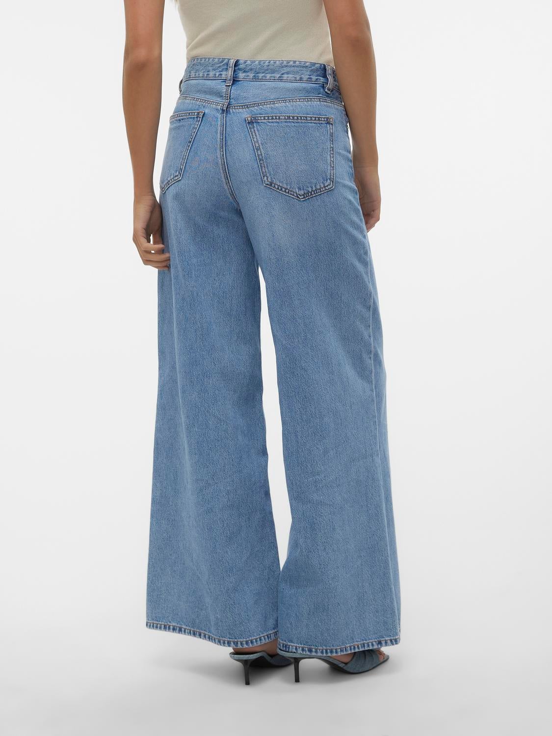 VMANNET Mid Rise Weit geschnitten Jeans