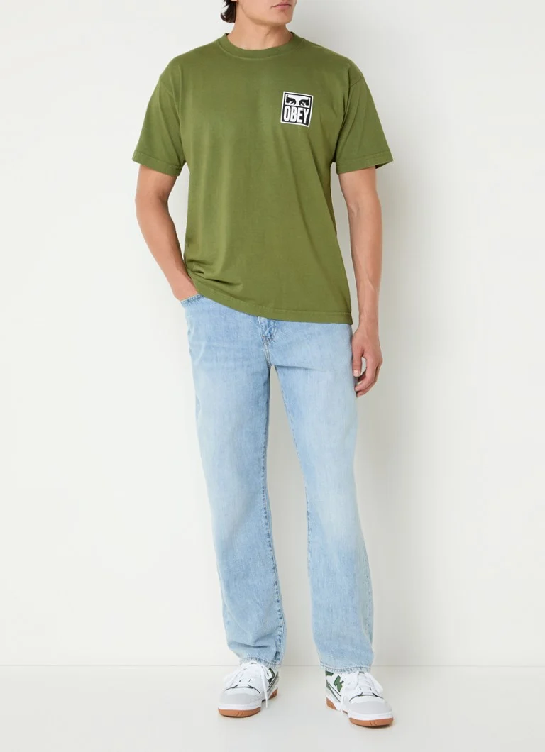 T-shirt Obey Eyes con logo e stampa sul retro.
