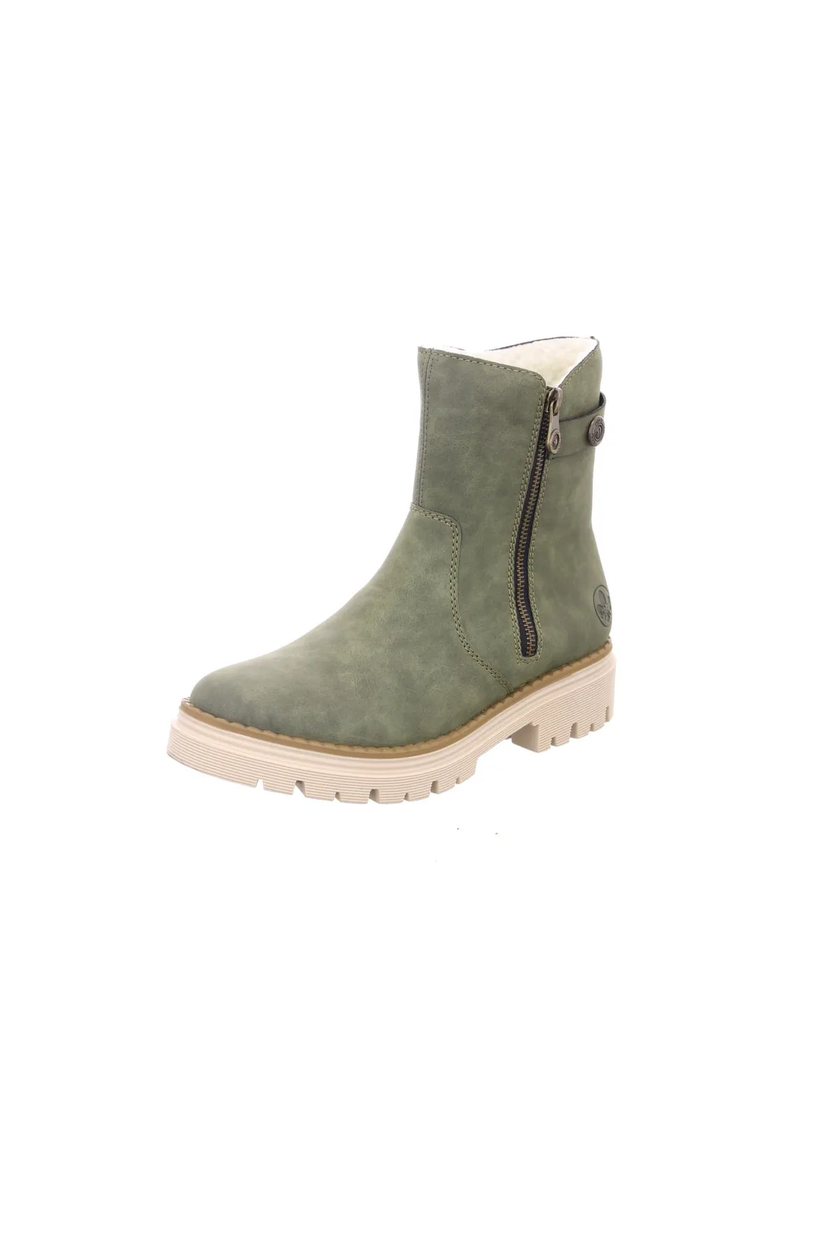 Rieker  Stiefelette - Grün - Flacher Absatz