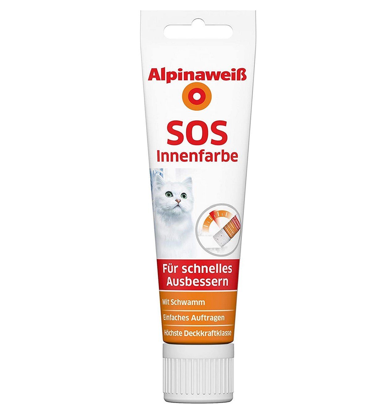 Wand- und Deckenfarbe ALPINAWEISS SOS Innenfarbe, 100ml