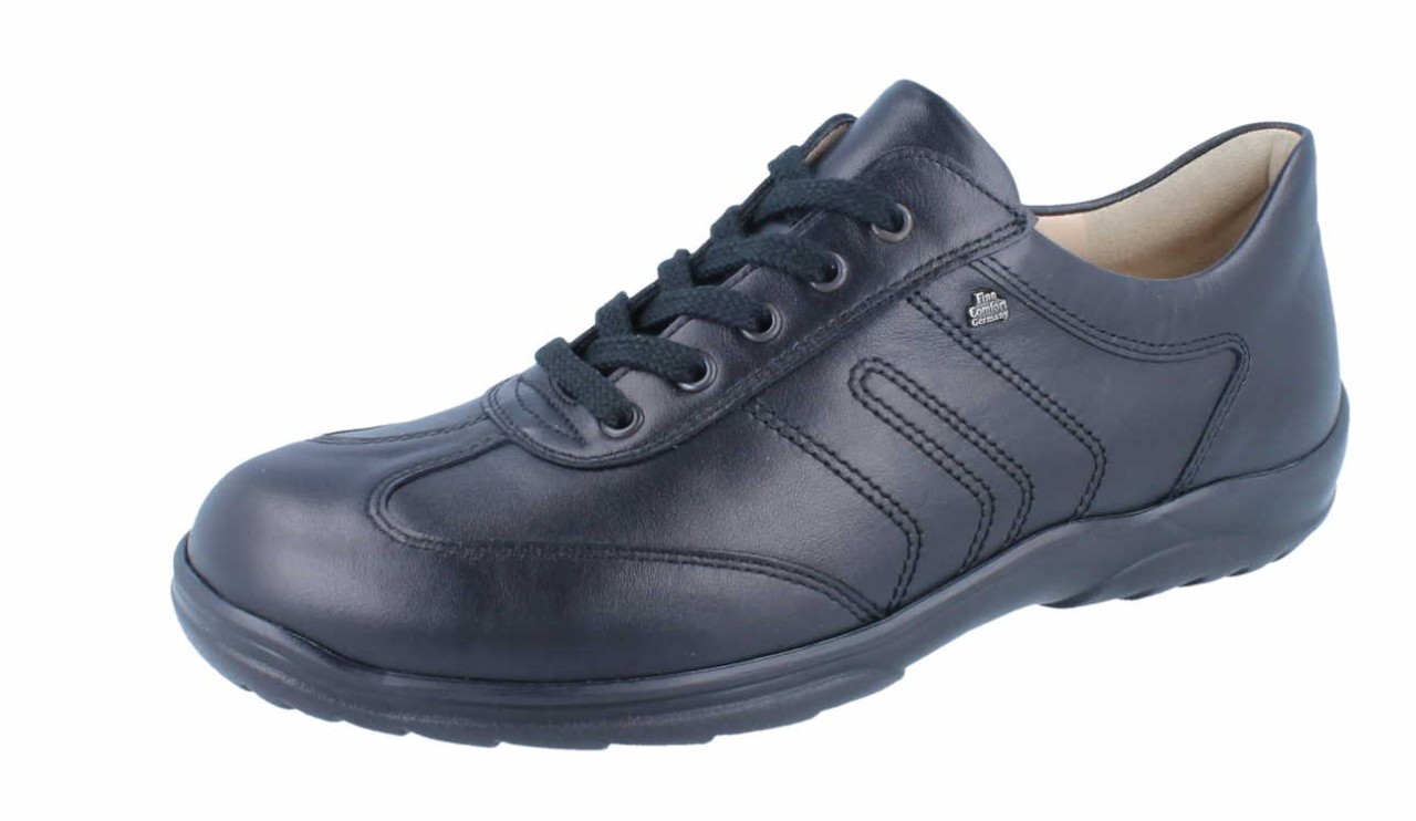 FINN COMFORT Komfort Schnürer schwarz Syracuse schwarz NappaSeda