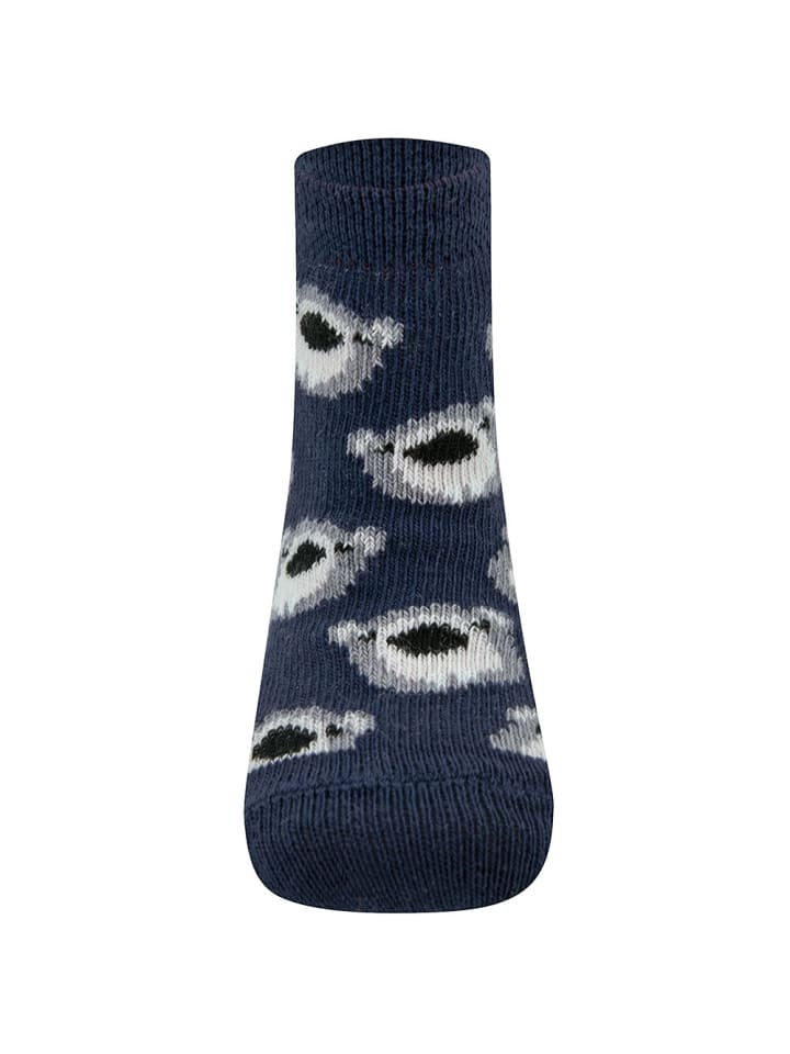 ewers 3er-Set Socken 3er Pack Biber in navy-hellsilber mel. günstig kaufen