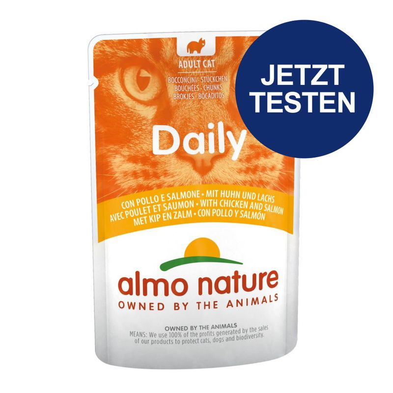Probierpaket Almo Nature Daily Menu Pouch 6 x 70 g
