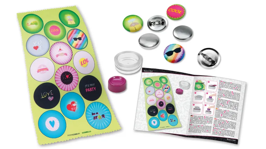 LENA Button Style Pin, Faltschachtel 42566