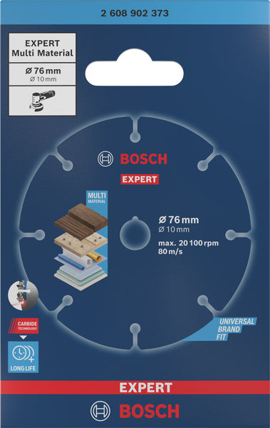 Príslušenstvo Bosch Blue 2608902373 EXPERT rezný kotúč z tvrdokovu Multi Wheel 76 x 1 x 10 mm