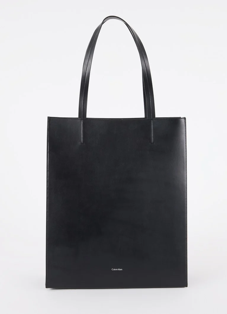 Calvin Klein Line leather shopper with logo