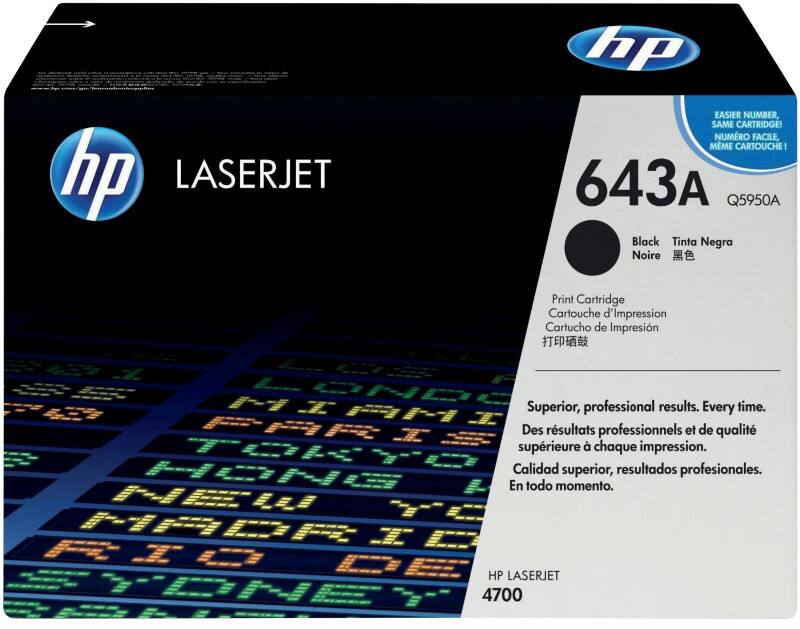 HP 643A Original Tonerkartusche Q5950A Schwarz