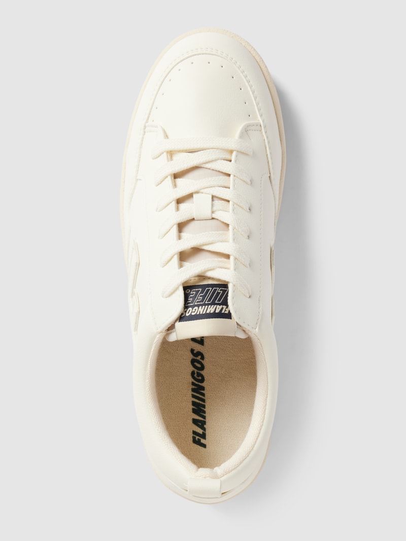 Sneaker mit Label-Detail Modell 'Roland' in weiß