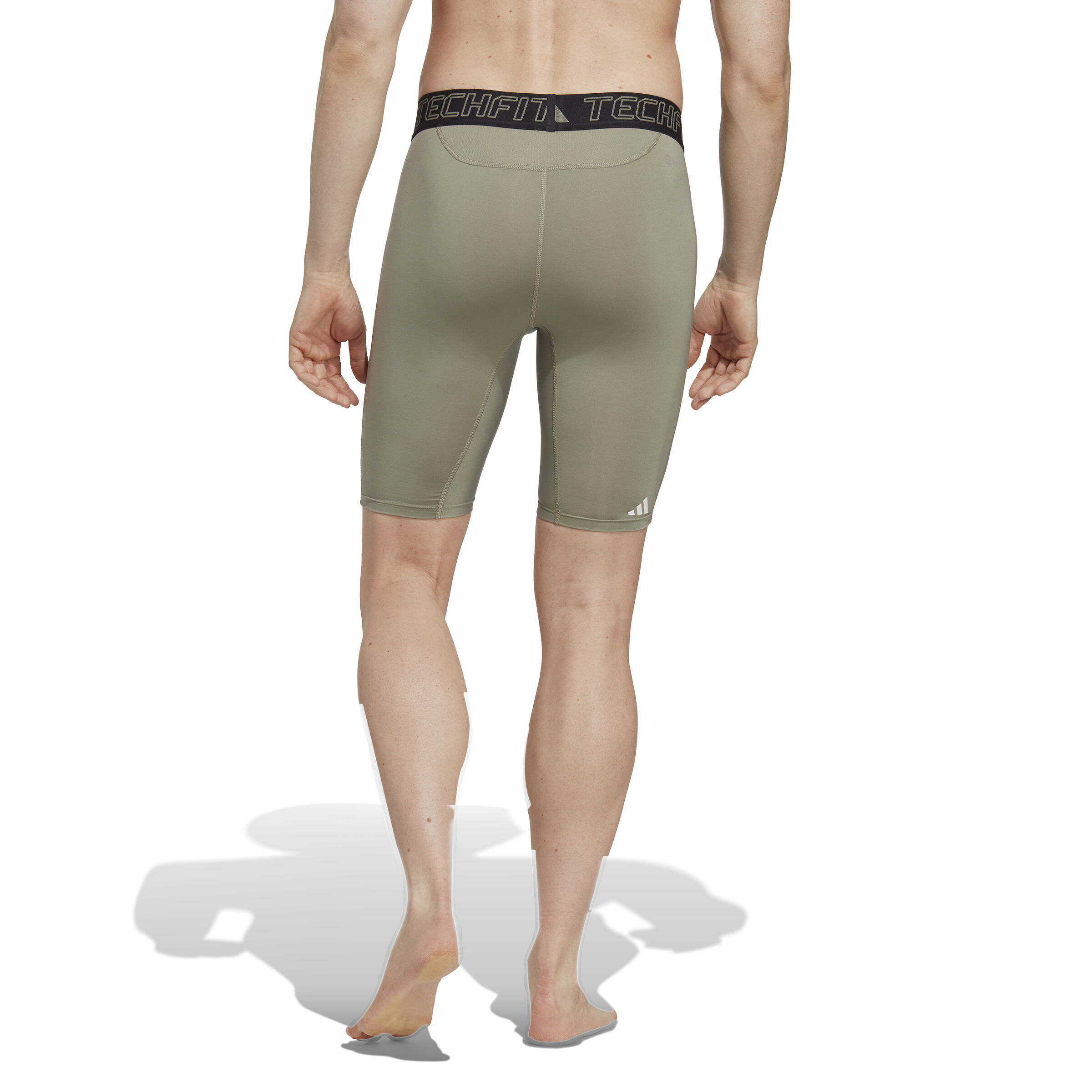 Techfit Training Short Tight Herren - Oliv, Schwarz