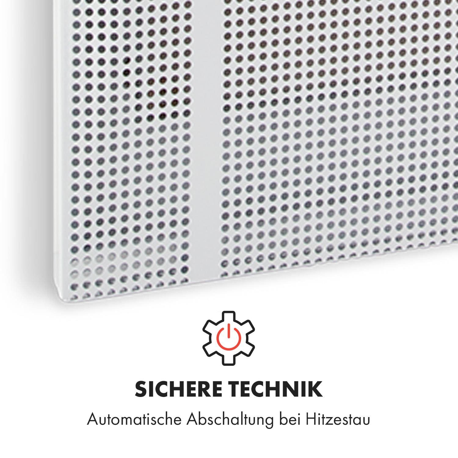 Klarstein Heizkörper Hot Spot Wave, elektrische Infrarot Wandheizung Thermostat Heizung elektrisch Bad