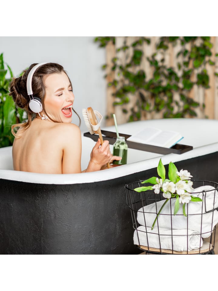 relaxdays Badewannenablage Bambus dunkelbraun günstig kaufen onesize