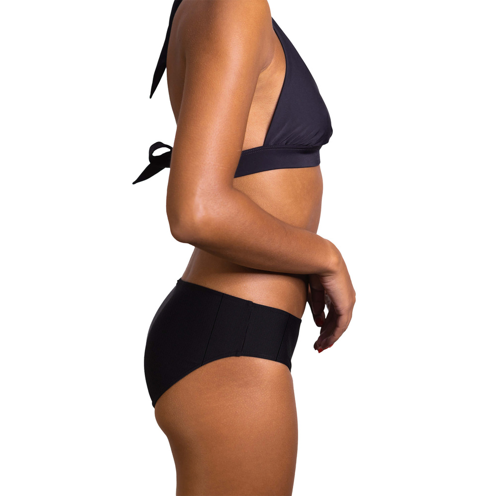 rejeanne Culotte Maillot de Bain Nérée Noir Cotelé Culotte de maillot de bain menstruelle