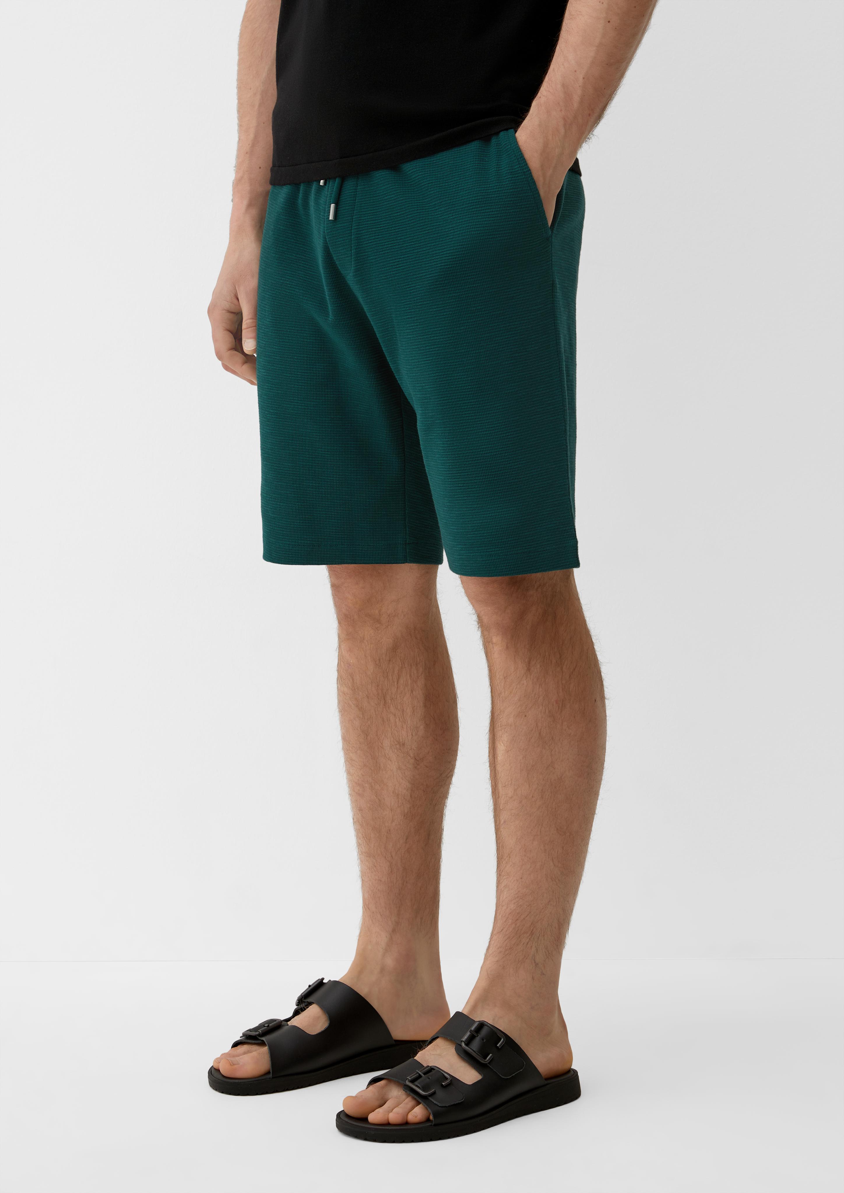 Relaxed: Shorts mit Waffelpiqué-Struktur  2133087-7955