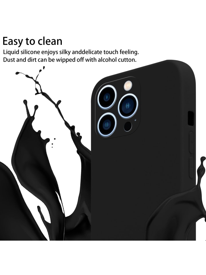 cadorabo Handykette für Apple iPhone 13 PRO MAX Hülle in LIQUID SCHWARZ günstig kaufen onesize