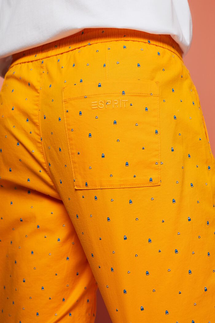 Gemusterte Pull-on-Shorts, Baumwollstretch
