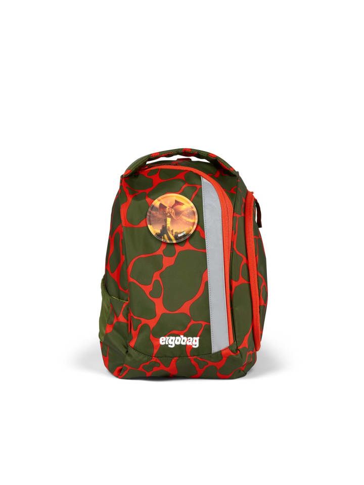Ergobag Grundschulranzen Pack FeuerspeiBär in grün/rot günstig kaufen onesize