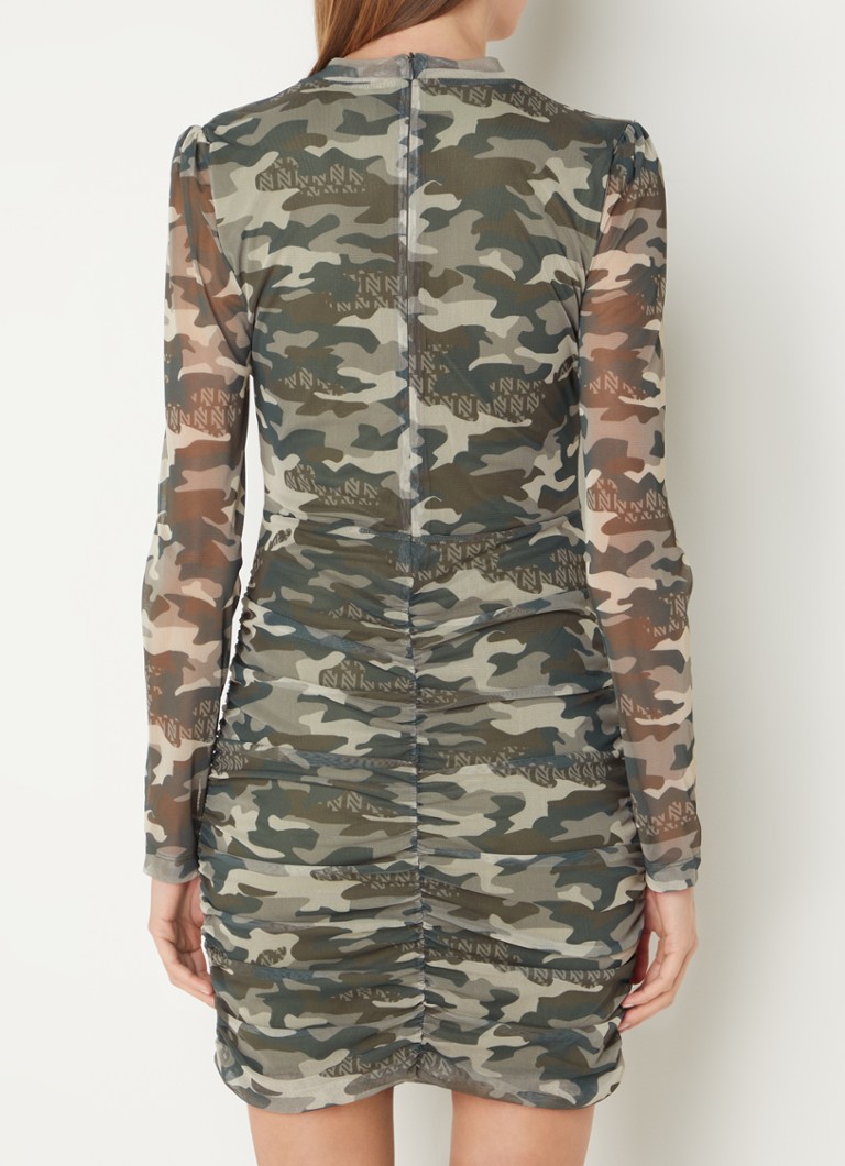 Rochie mini din tricot cu imprimeu camuflaj NIKKIE Amiens