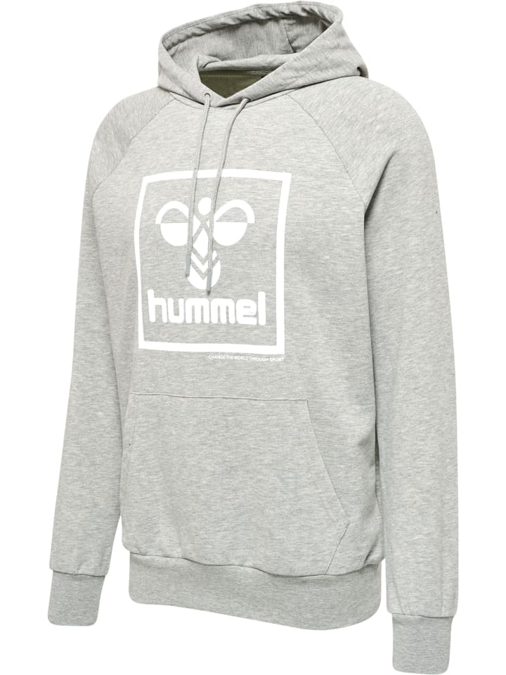 Hummel Hummel Verstellbare Taille Kapuzenpullover Raglanärmel Hmlisam Herren in GREY MELANGE günstig kaufen