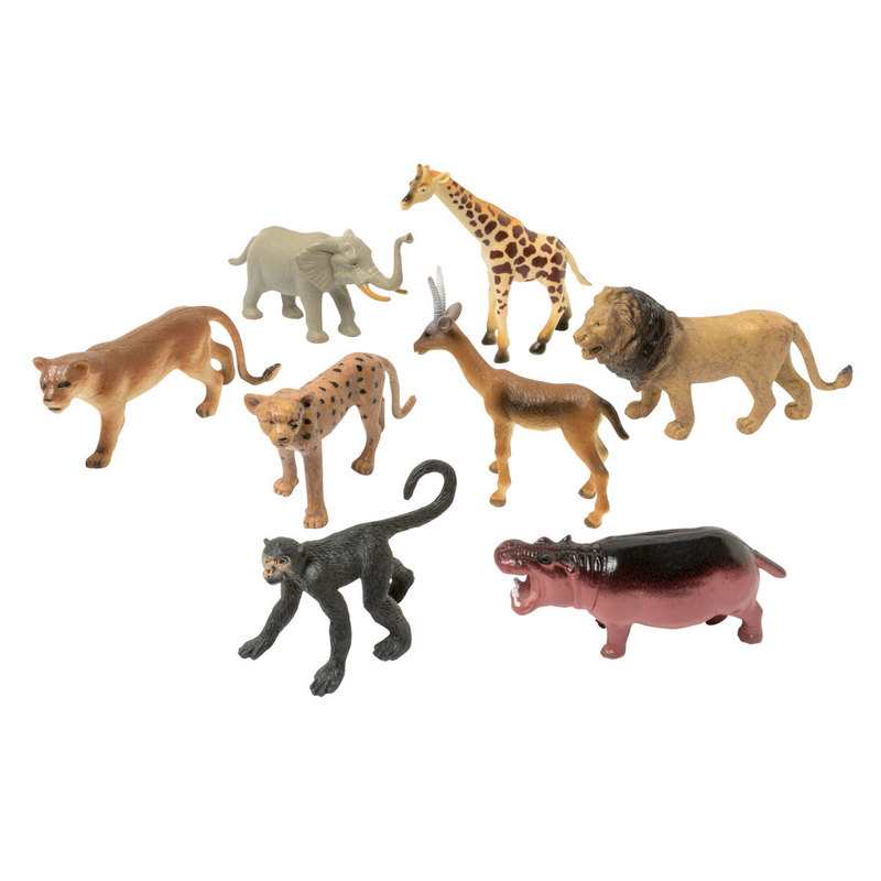 8 animaux plastique Oxybul