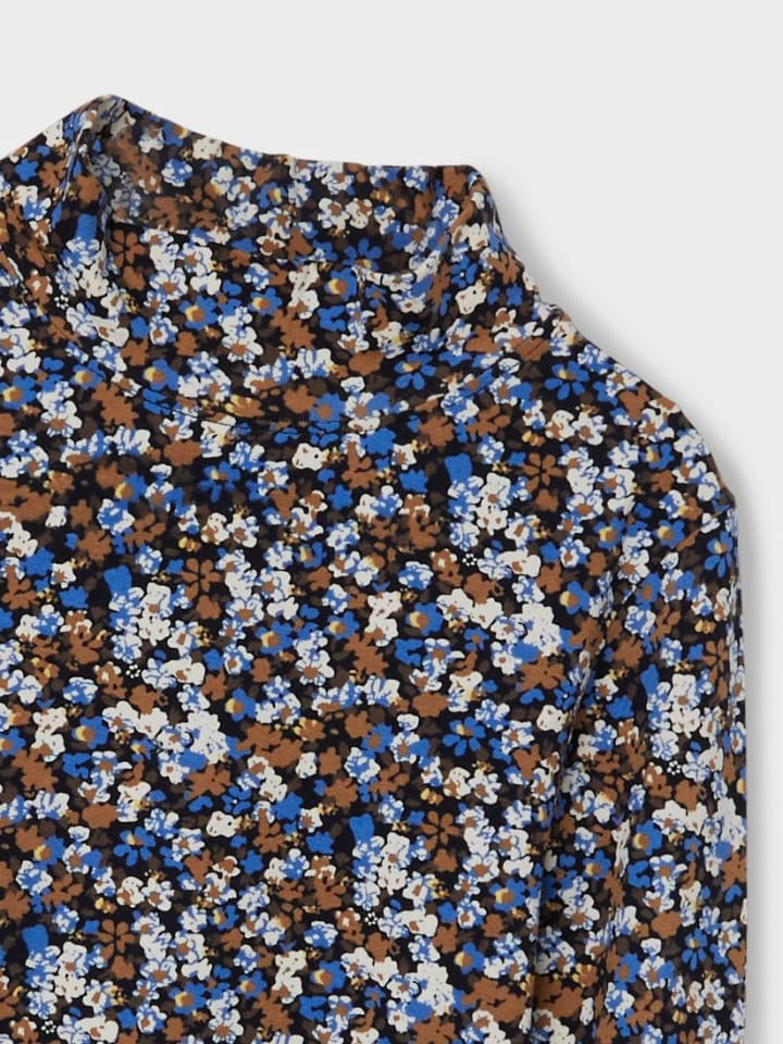 name it Dünnes Langarm Shirt Jersey Blumen Top Oberteil NKFOLIBER in Braun günstig kaufen