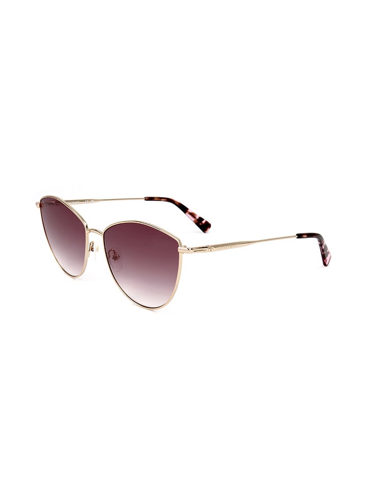Longchamp Damen-Sonnenbrille in Braun/ Gold günstig kaufen 58