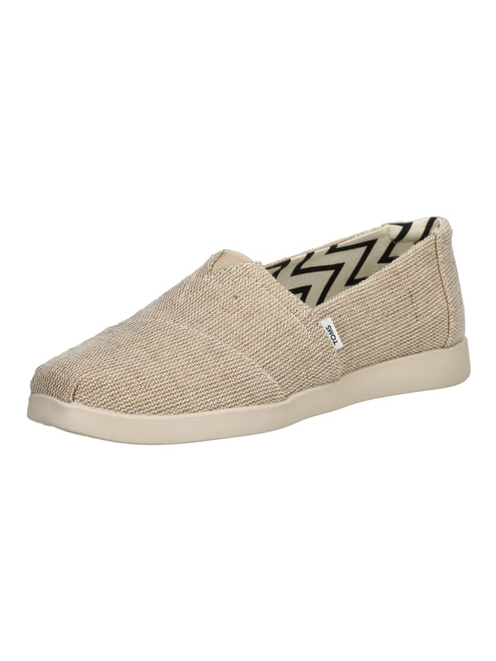 TOMS Slipper in Natural günstig kaufen