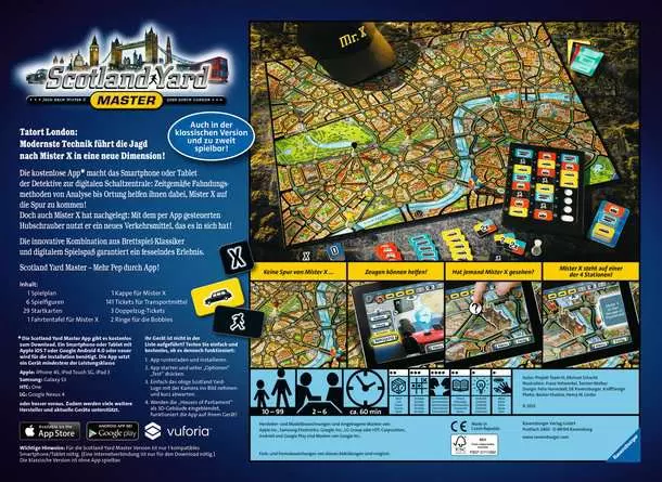 Scotland Yard - Master - Spiel ab 10 Jahren