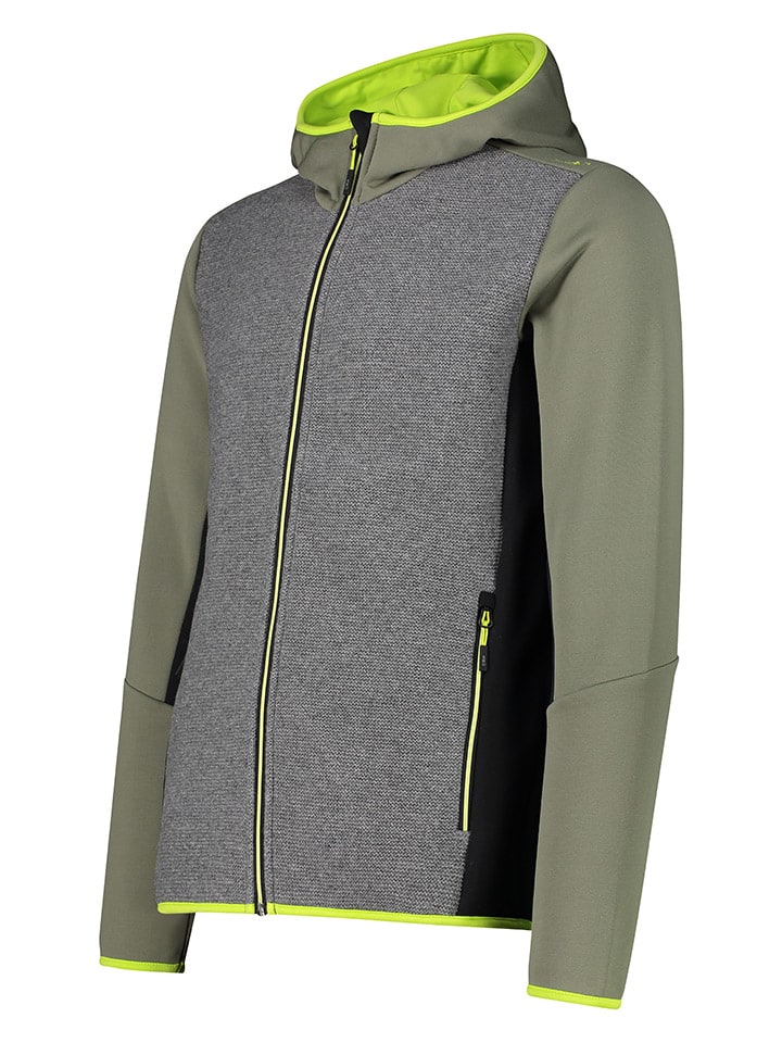 CMP Fleecejacke in Grau/ Grün günstig kaufen