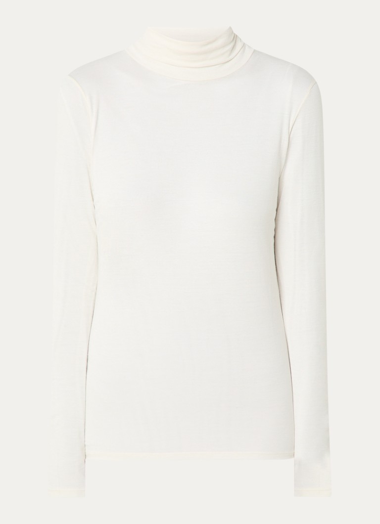 Camicia Benetton a maniche lunghe in misto cashmere con colletto