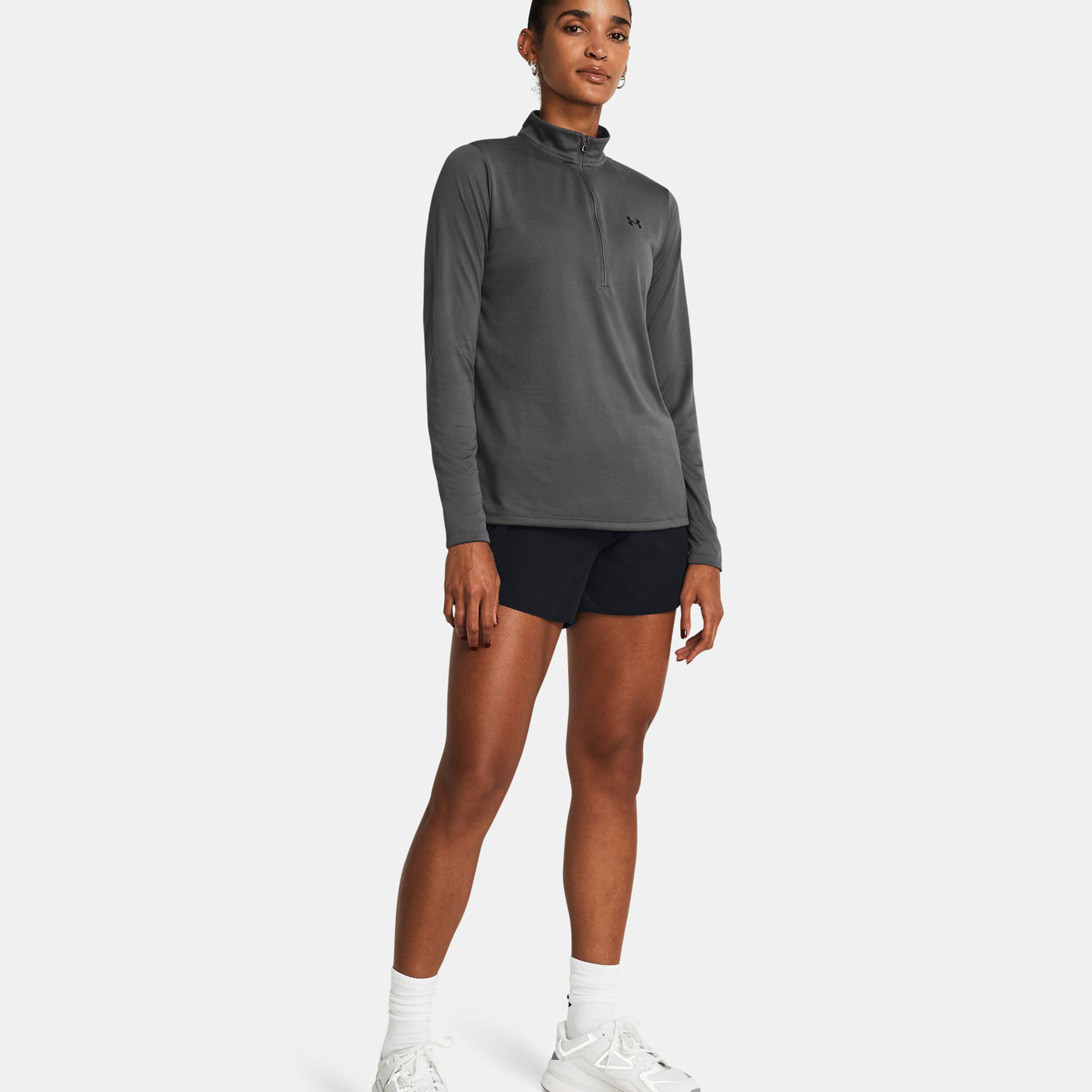 Tech 1/2 Zip Longsleeve Damen - Grau