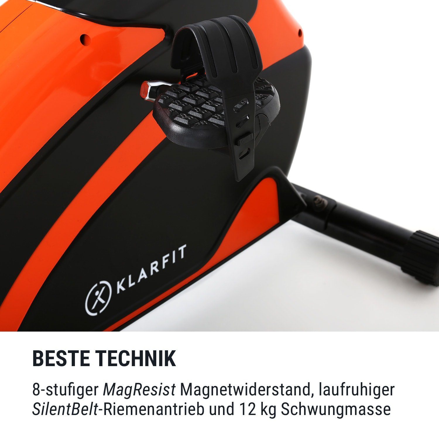 KLARFIT Heimtrainer Relaxbike 6.0 (übersichtliches LCD-Display)