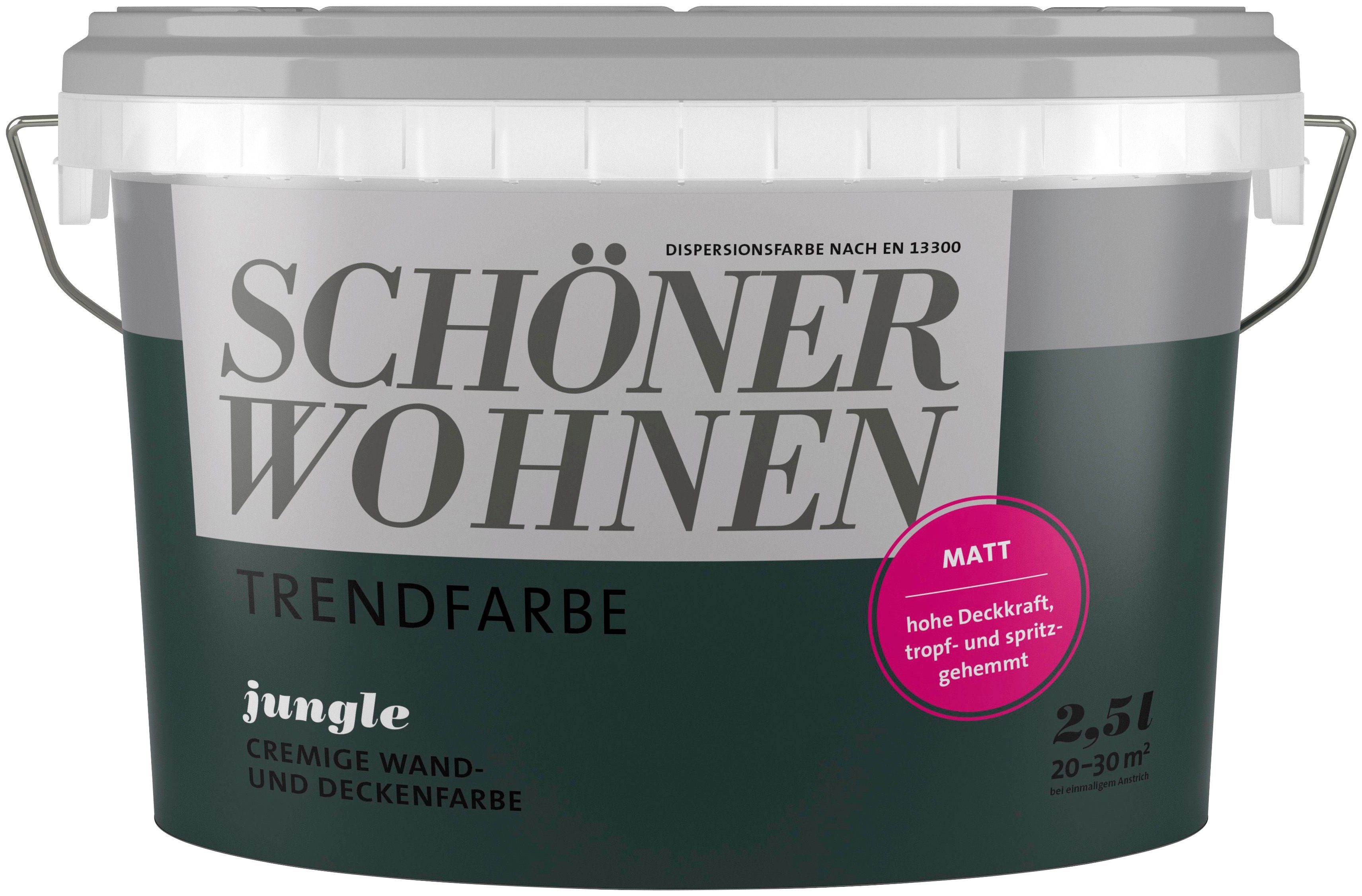 SCHÖNER WOHNEN FARBE Wand- und Deckenfarbe Trendfarbe, hochdeckend, Allergiker geeignet, in verschiedenen Farben