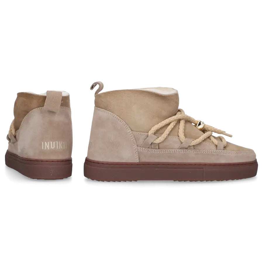 INUIKII - Snowboots CLASSIC LOW Veloursleder - beige