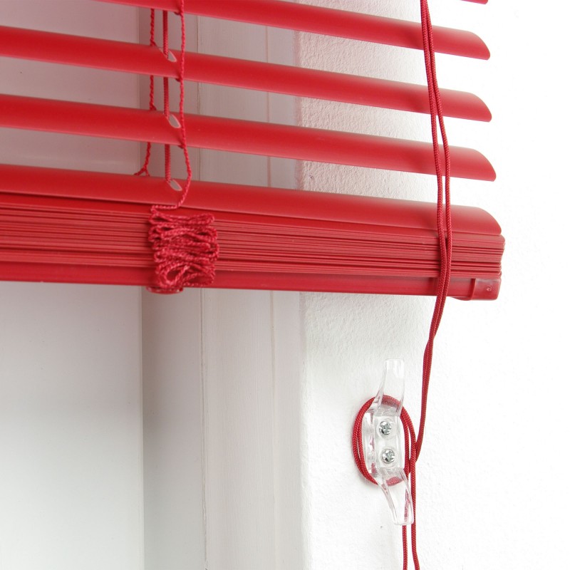 Bella Casa Kunststoff-Jalousie, rot, 220 x 80 cm