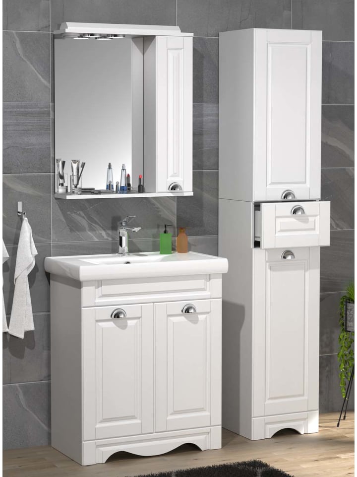 ebuy24 Badmöbelset CasaloL Weiß 61 x 46 cm günstig kaufen onesize
