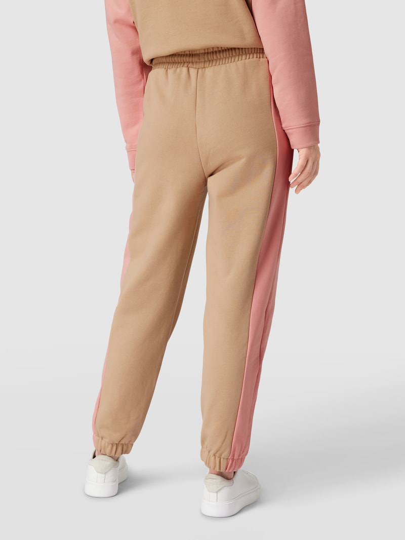 Sweatpants mit elastischen Abschlüssen in sand