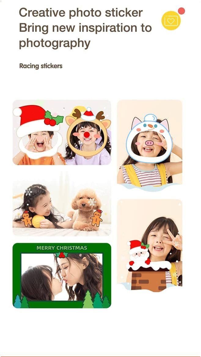 A Ade 48MP 1080P WiFi Digitalkamera Kinder mit 3 Zoll Berührbarem Bildschirm Kinderkamera (inkl. Dual Kamera, Datenkabel-Schlüsselband, 32GB TF-Karte)