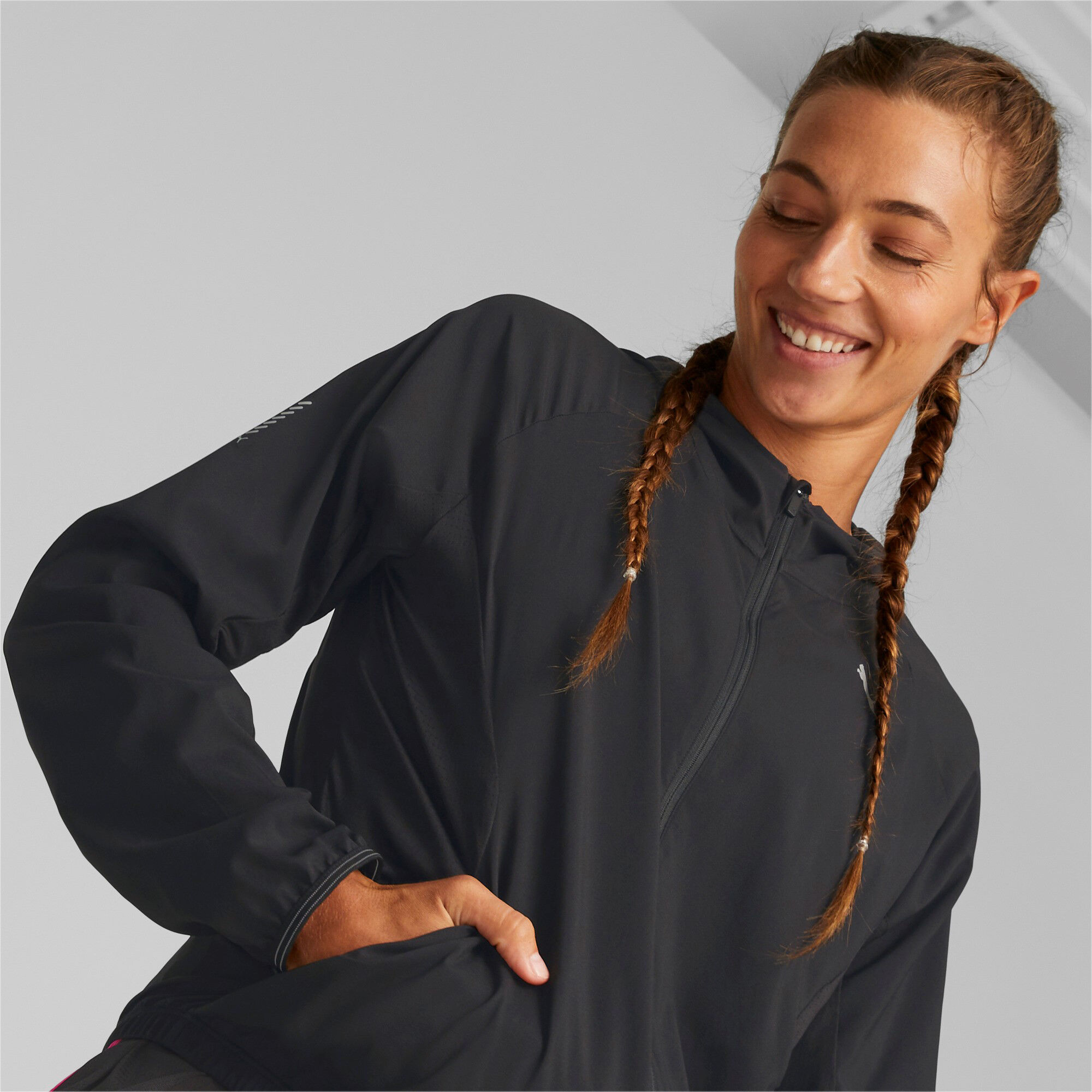 Run Lightweight Laufjacke Damen - Schwarz