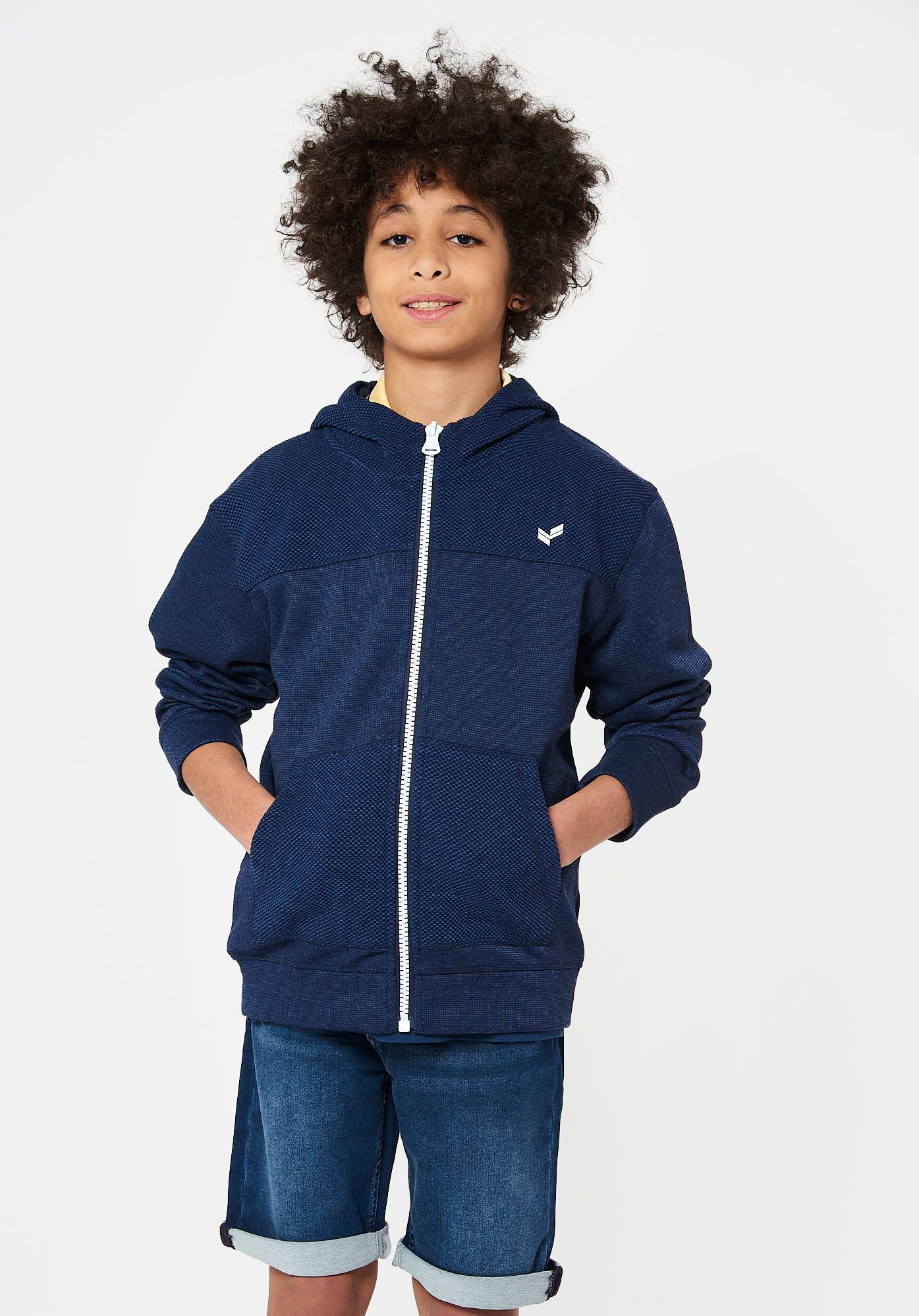PANGA  Sweat zippé bleu Garçon