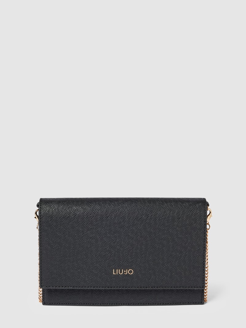 Clutch mit Strukturmuster Modell 'Manhattan' in schwarz