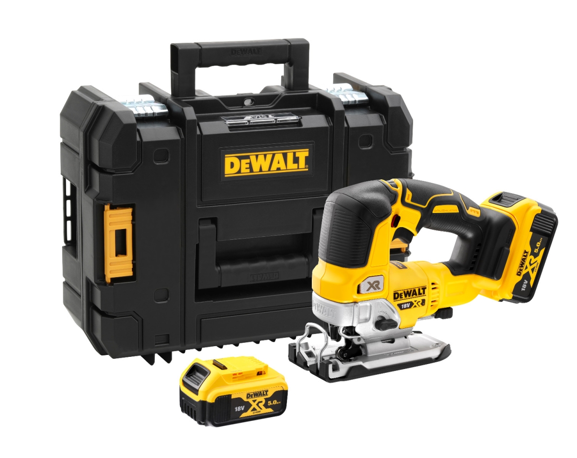 DeWalt DCS334P2-QW Stiksav XR 18 Volt Børsteløs 5,0 Ah Li-ion