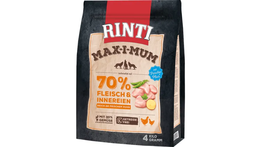 RINTI Hundetrockenfutter MAX-I-MUM Huhn 4 kg