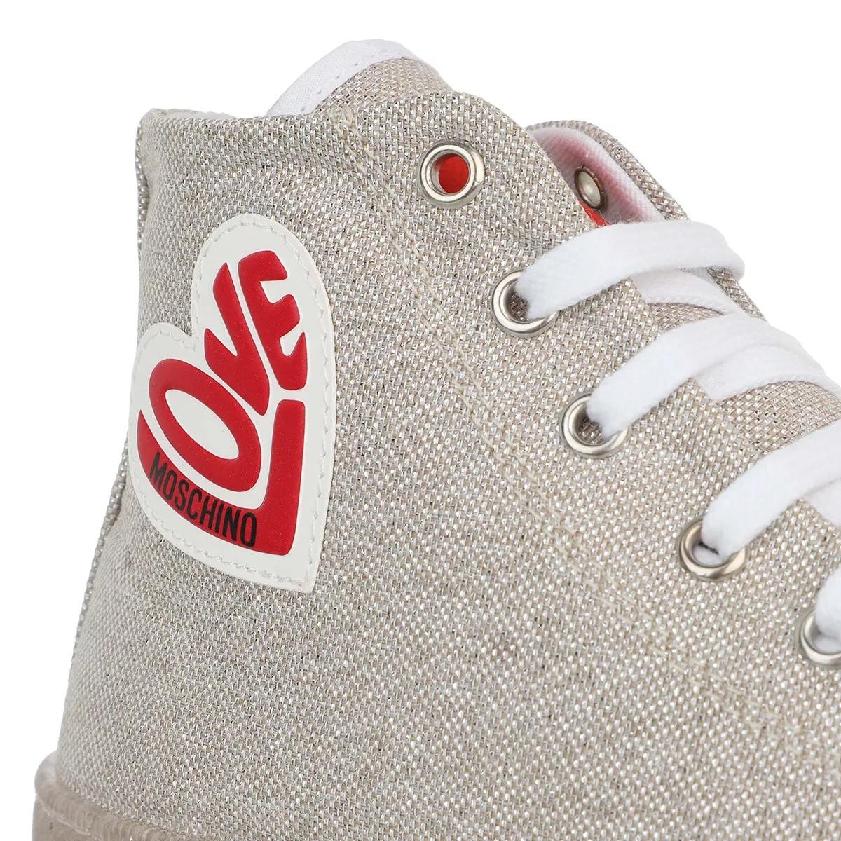 MOSCHINO Sneaker silber High-Top Sneaker