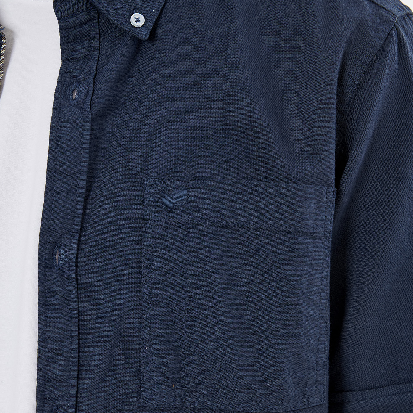 TOMAK  Chemise bleue marine homme 100% coton