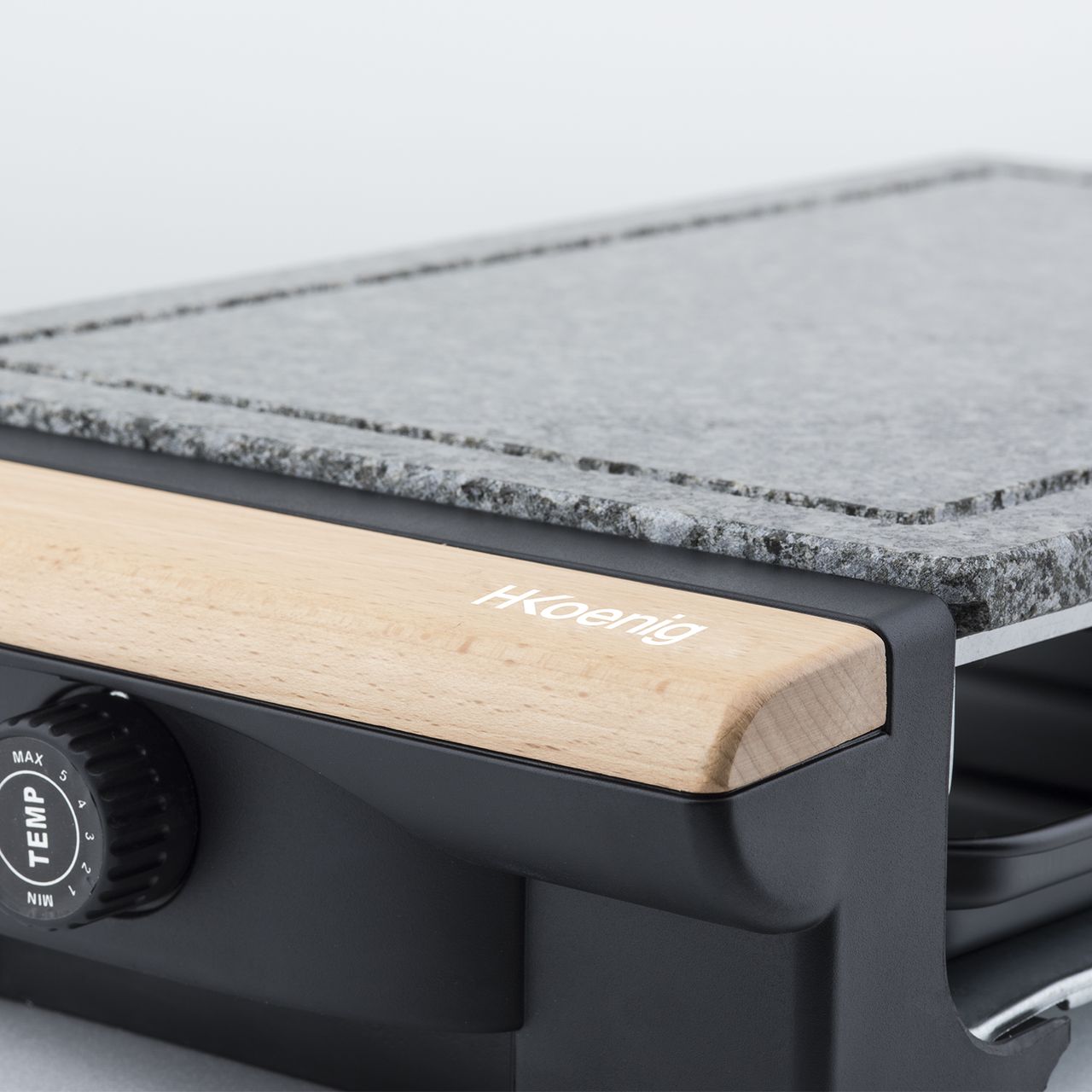 H.Koenig 2 in 1 Tischgrill RP320 mit Granitsteinplatte