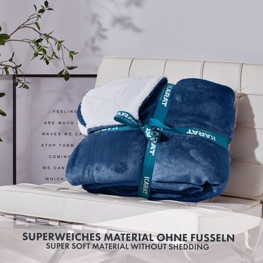 Wohndecke Glory, flauschige Wohndecke, verschiedene Größen und Farben, Karat